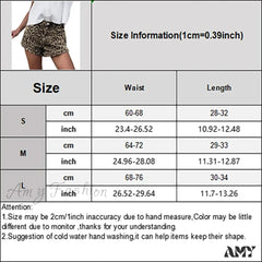 Leopard Print Y2K Fashion Wide Spring Summer Street Lady Short