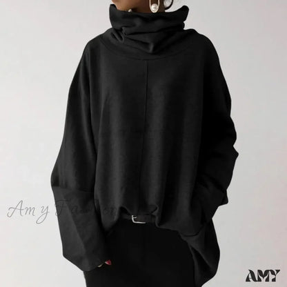 Loose Solid Color Cozy Casual Comfortable Trendy Chic Hoodies