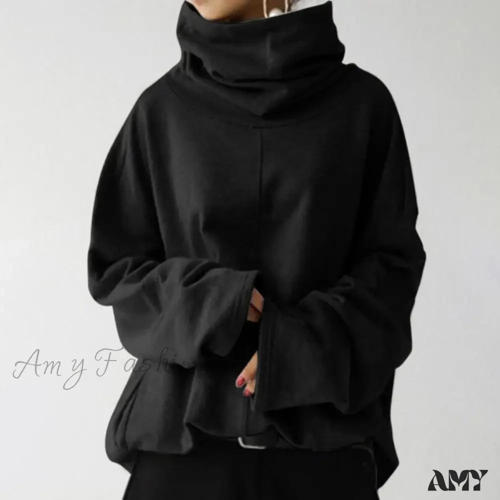 Loose Solid Color Cozy Casual Comfortable Trendy Chic Hoodies