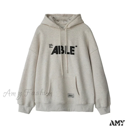 Loose Streetwear Casual Comfortable Trendy Soft Stylish Elegant Hoodies Gray / S