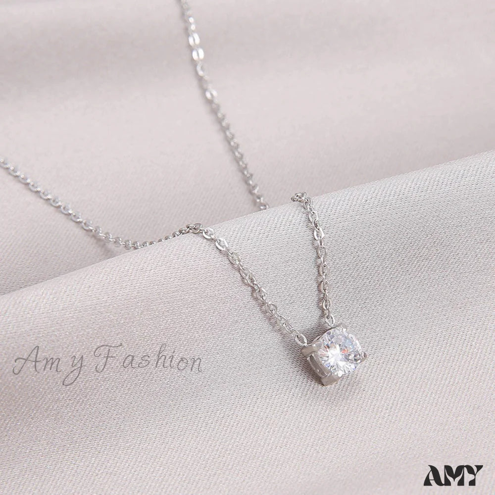 New Arrival Trendy White Diamond Necklaces