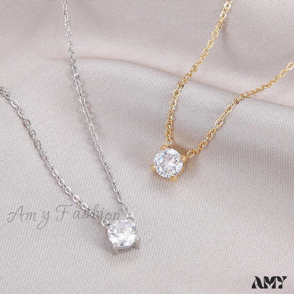 New Arrival Trendy White Diamond Necklaces