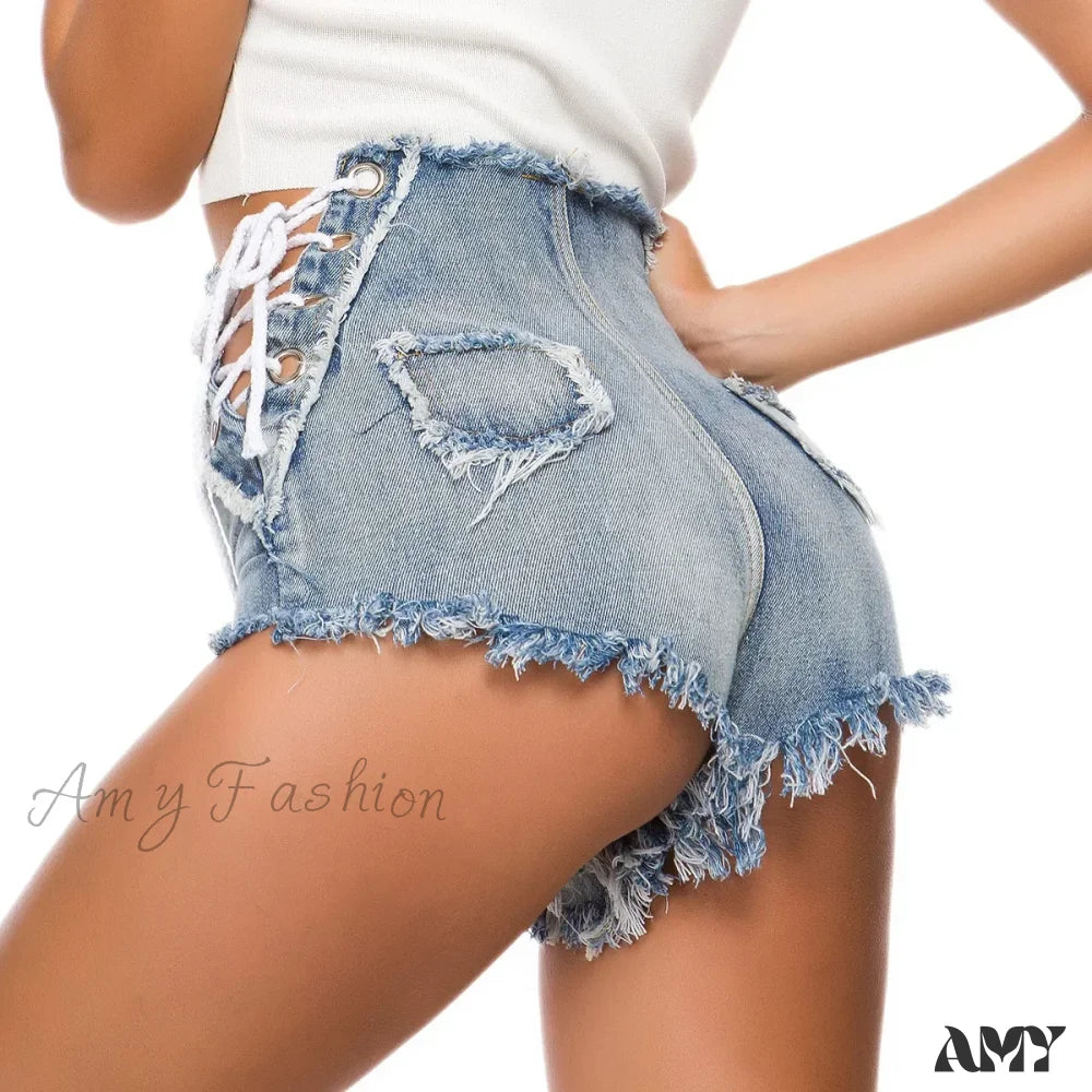 New High-Waisted Sexy European American Summer Autumn Ultra-Short Short