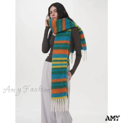 New Winter Cashmere Long Muffler Scarf - Thick And Warm