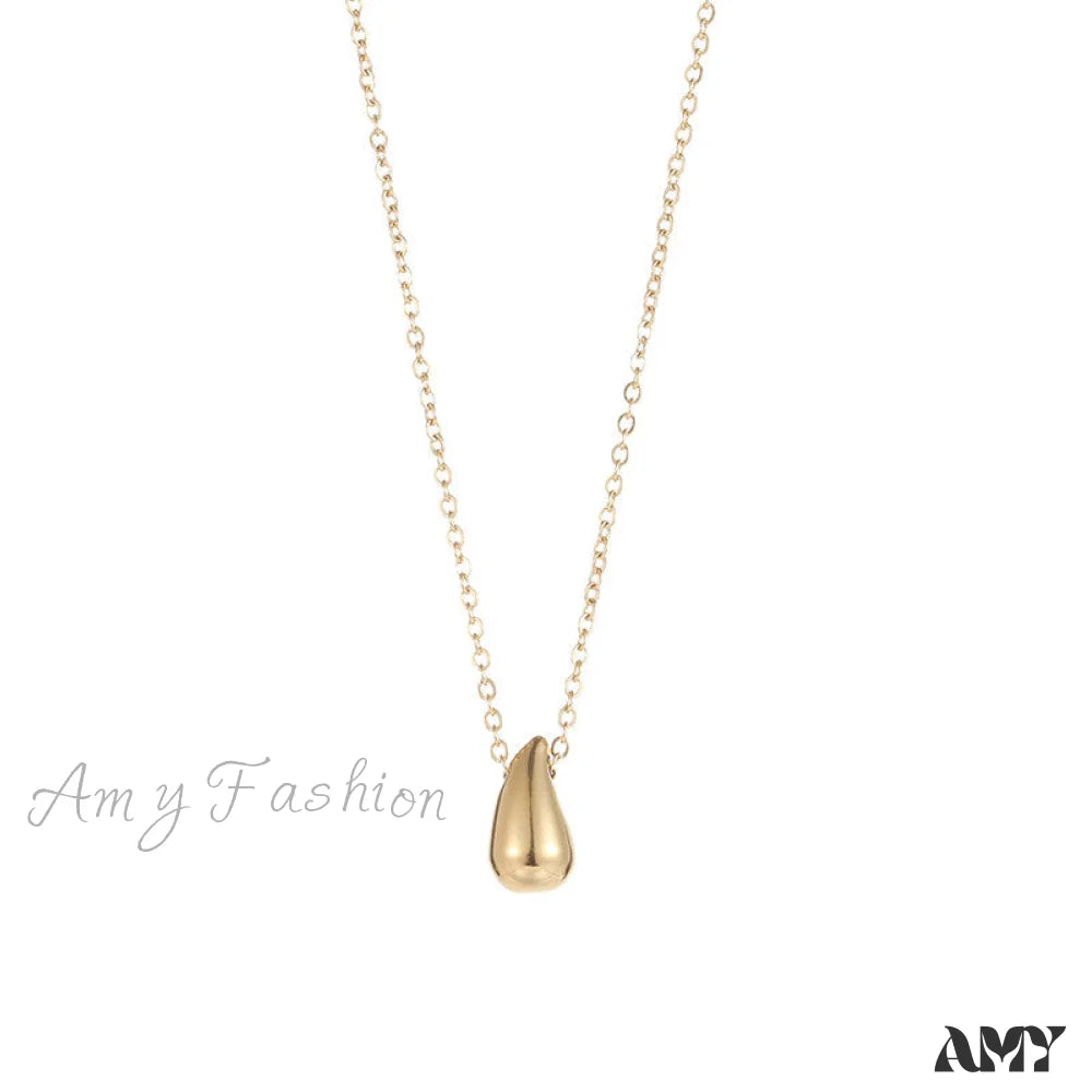 Niche Design Drop-Shaped Simple High-End Necklace
