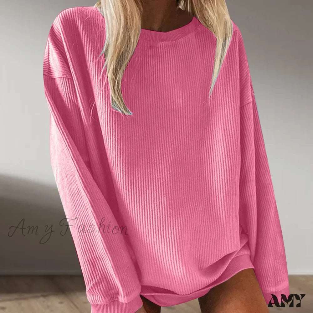 Oversized Cozy Comfortable Stylish Classic Trendy Elegant Hoodies Pink / L