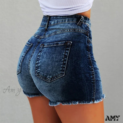 Plus Summer Sexy Fashion Casual Hot Denim Tassels Short