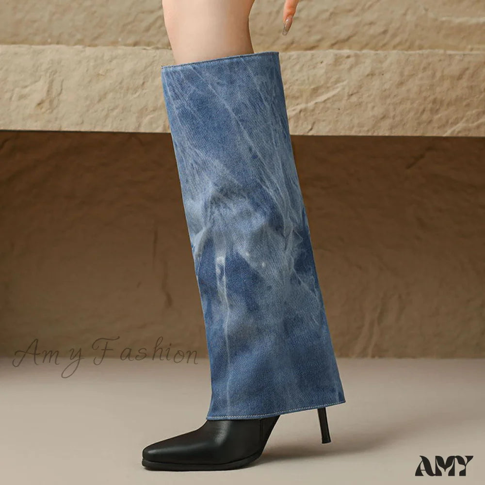 Pointed Toe Thin Heel Over-Knee High Fashion Long Boots Autumn Winter 2024 Women’s Shoes