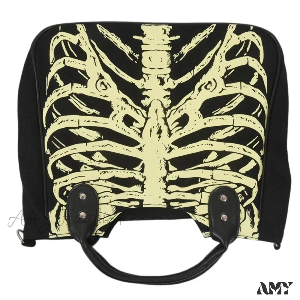 Punk Skeleton Designer Rock Fashion Bag Gothic Skulls Female Luminous Crossbody Bones Casual