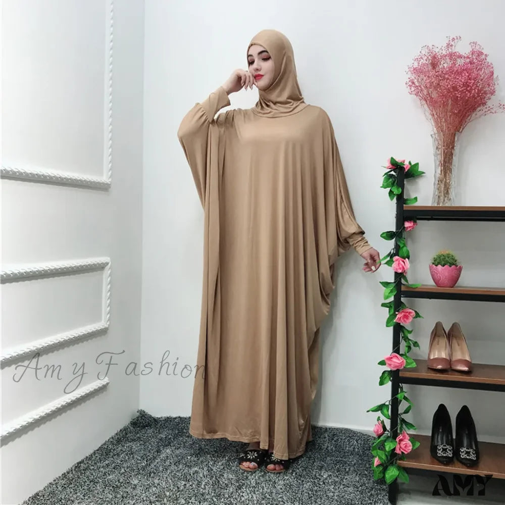 Ramadan Muslim Prayer Hijab Garment Fashion Hooded Abaya Full Cover Long Sleeve Islam Dubai Modest