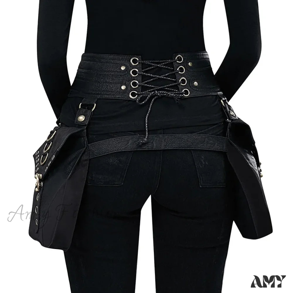 Retro Leg Waist Rivet Rock Hip Punk Thigh Bag Gothic Hop Skull