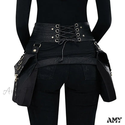 Retro Leg Waist Rivet Rock Hip Punk Thigh Bag Gothic Hop Skull