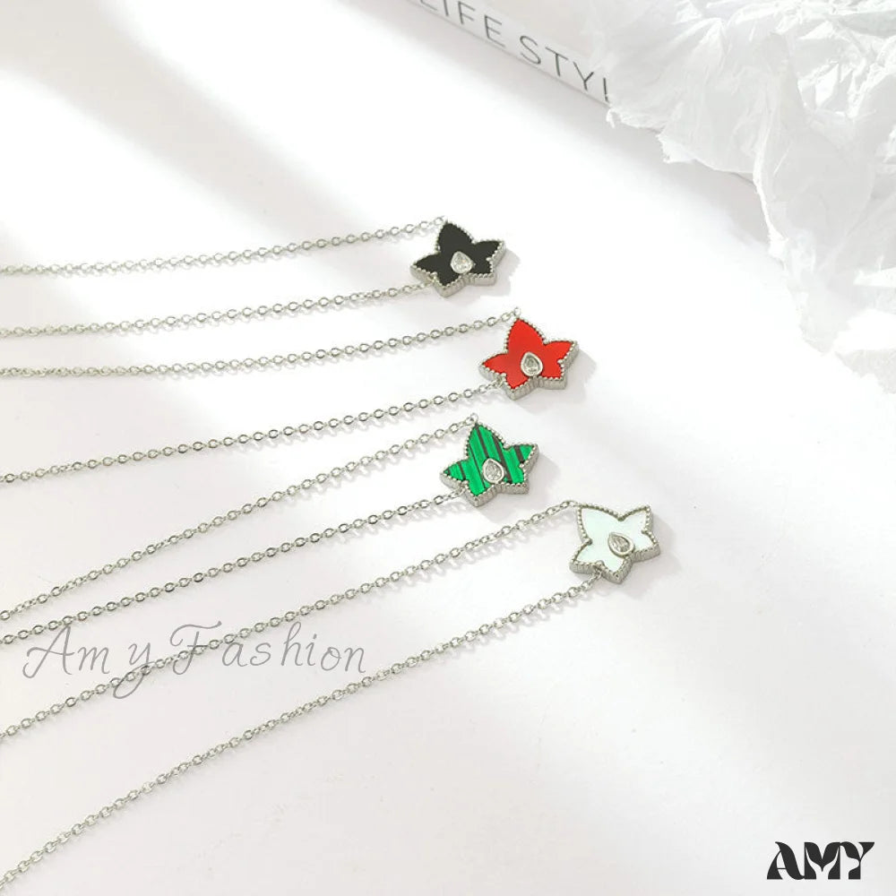 Retro Personalized Pentagonal Heart Clavicle Necklace