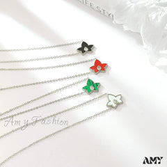 Retro Personalized Pentagonal Heart Clavicle Necklace