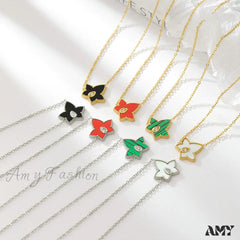 Retro Personalized Pentagonal Heart Clavicle Necklace