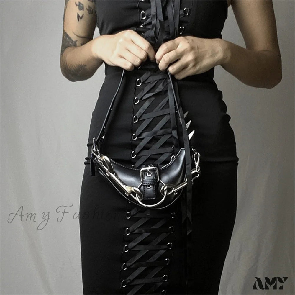 Rock Rivets Shoulder Metal Gothic Buckles Bag Crossbody Sparks Punk