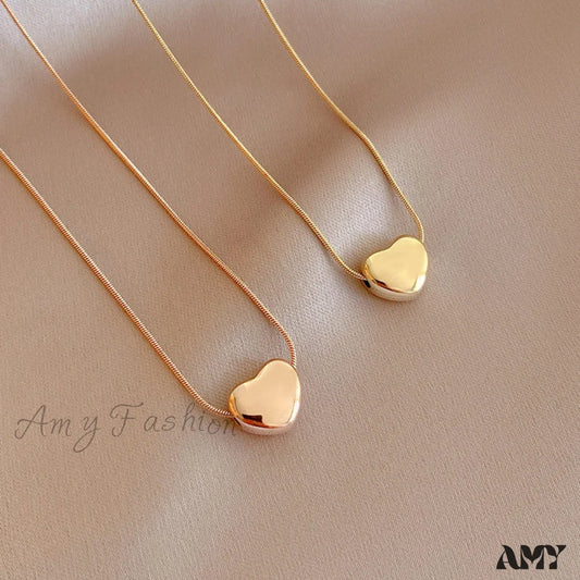 Romantic Mini Heart Pendant Necklaces