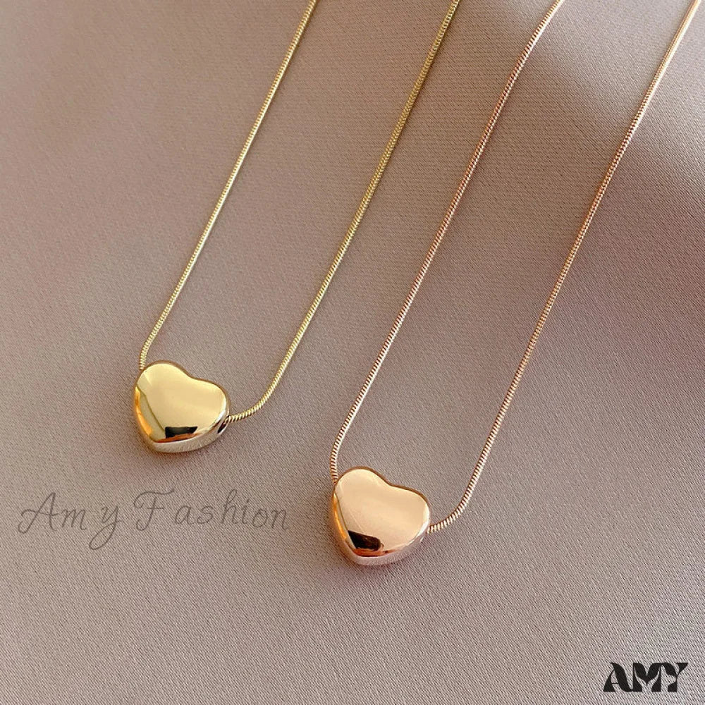 Romantic Mini Heart Pendant Necklaces