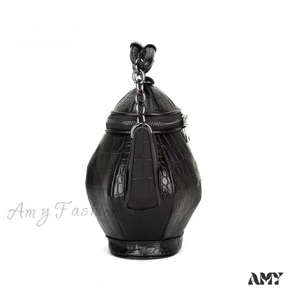 Shaped Fashion Bag Funny Gothic Stone Personalized Teapot Pattern Leather