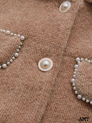 Small Fragrant Lapel Thick Warm Y2K Vintage Padded Outerwear Coat