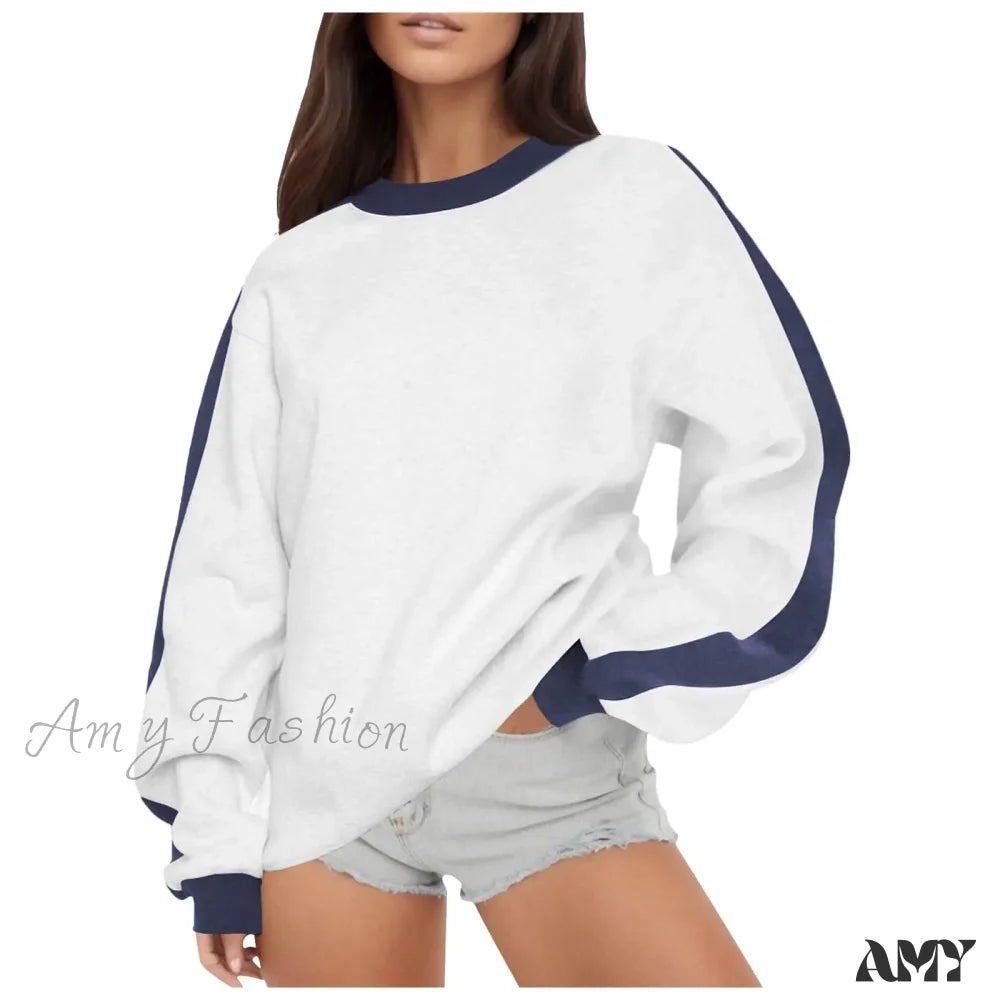 Solid Comfortable Cozy Trendy Stylish Elegant Chic Hoodies White / S