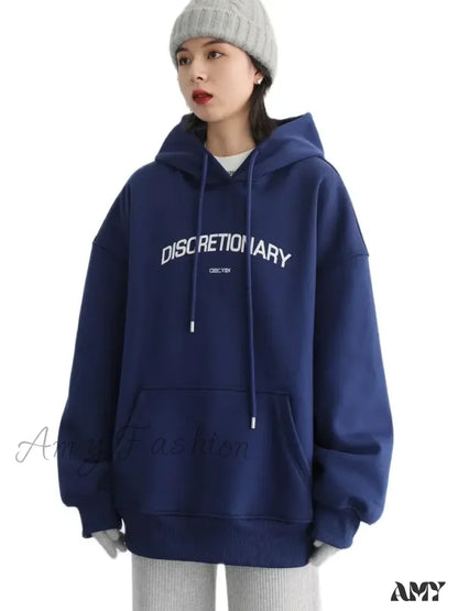 Solid Thick Loose Casual Trendy Comfortable Cozy Chic Hoodies