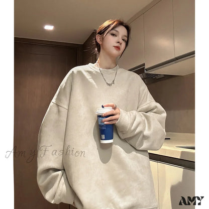 Suede Fashion New Trendy Cozy Stylish Hip Hop Chic Hoodies