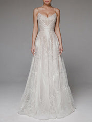 Elegant Sexy Sling Embroidered Evening Dress