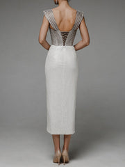 Elegant Backless Hip Dress Dress