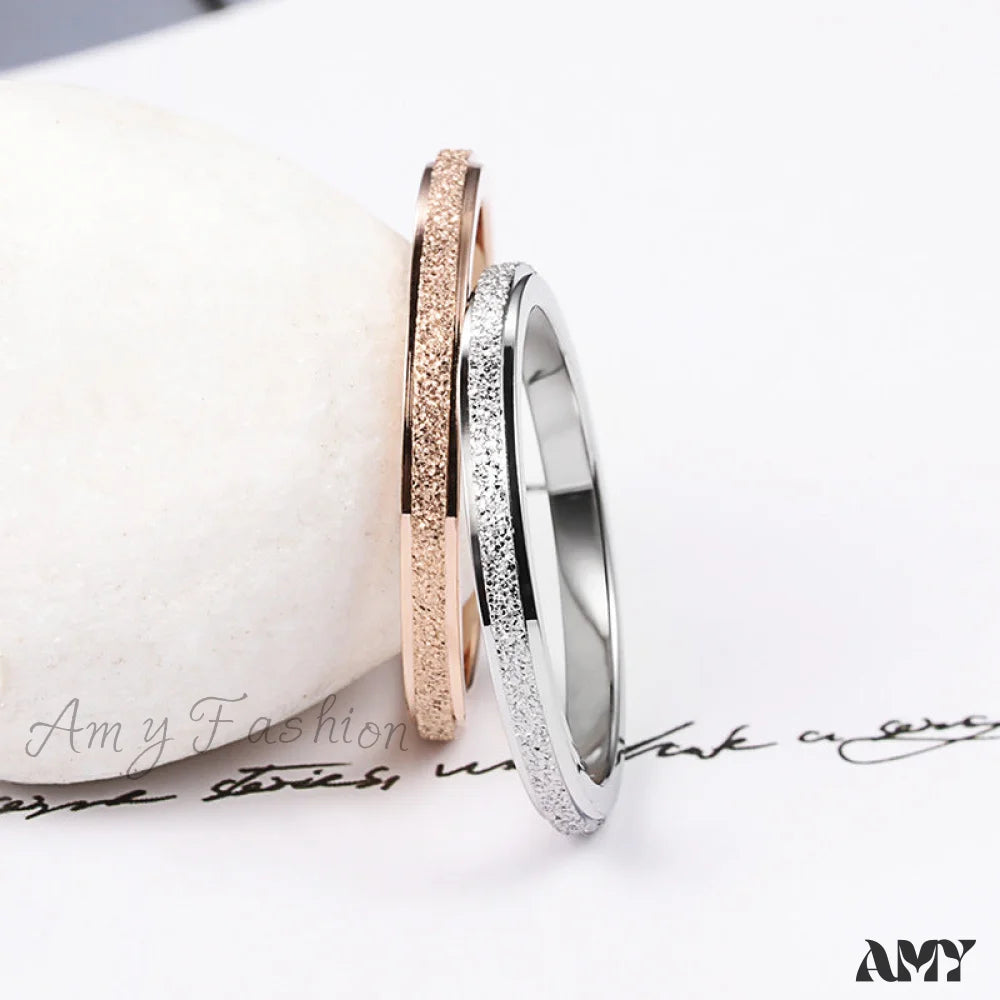 Titanium Steel Minimalist Simple Closed Rings