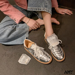 Vintage Genuine Leather Low-Top Stylish Casual Sporty Trendy Comfortable Shoes