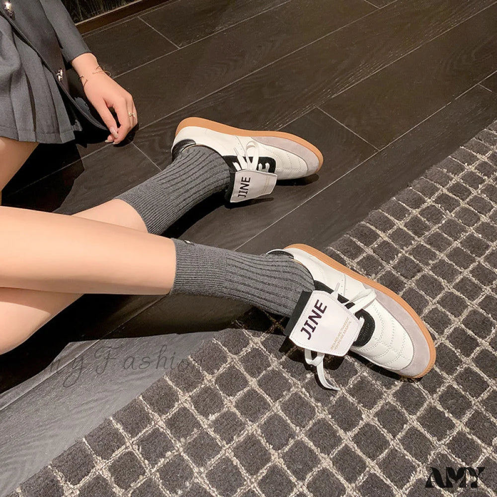 Vintage Genuine Leather Low-Top Stylish Casual Sporty Trendy Comfortable Shoes