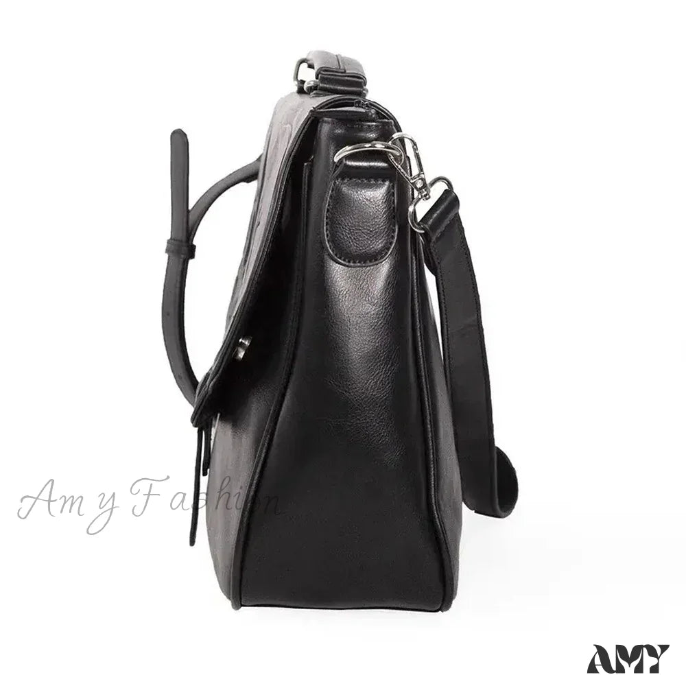 Women鈥檚 Mini Charming Quality Shoulder High Black Leather Fashion Cat Luxury Crossbody Bag