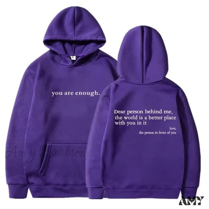 Y2K Pullover Hooded Printed Letter Oversize Aesthetic Hoodie Deep Purple / S