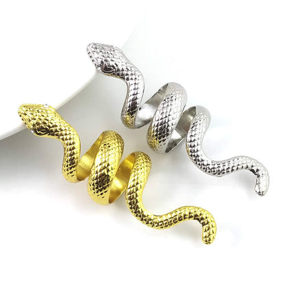 Stylish Exaggerated Metal Snake Ring