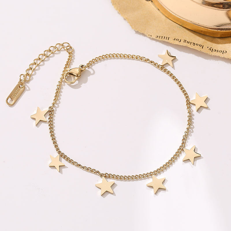 Custom Cute Mini Star Pendant Bracelet