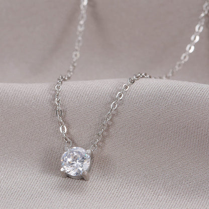 New Arrival Trendy White Diamond Necklaces