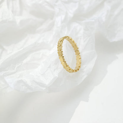 14K Gold Plated Simple Closed Rings