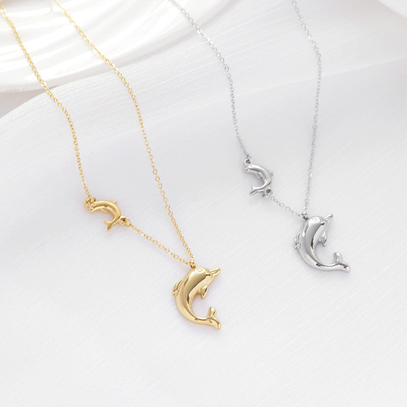 Stainless Steel Dolphin Necklaces